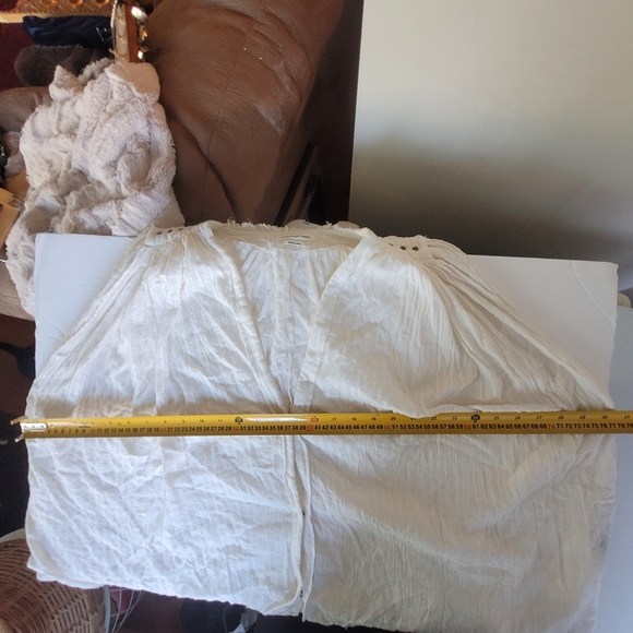 Isabel Marant Etoile cream crinkled cotton sleeveless blouse M/L - Picture 8 of 8